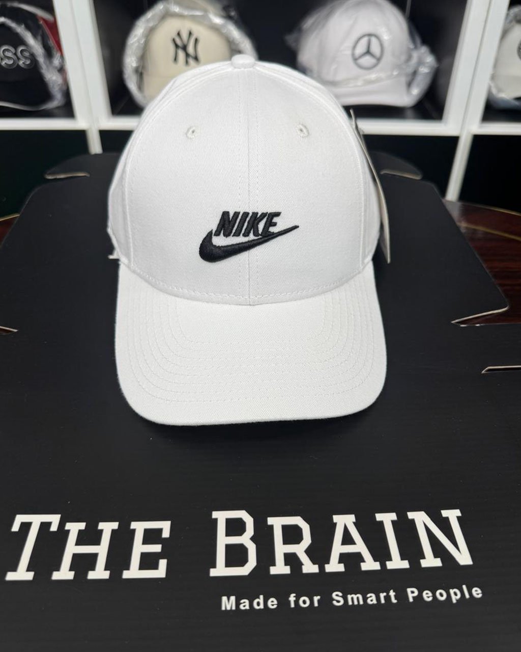 Nike White Logo Written view 4
