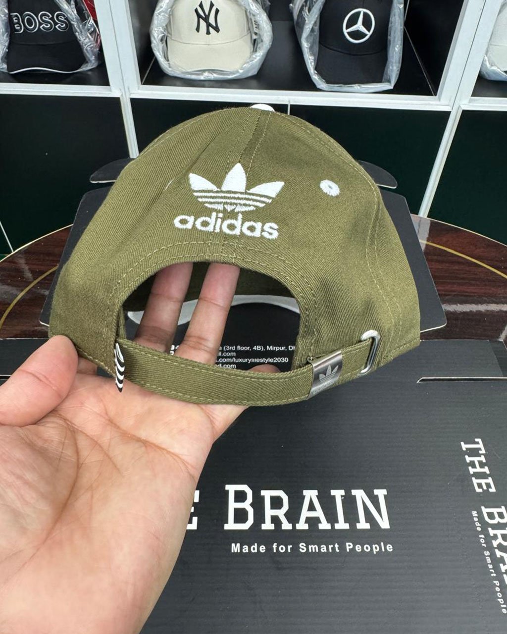 Adidas Contrast (Olive & White) view 3