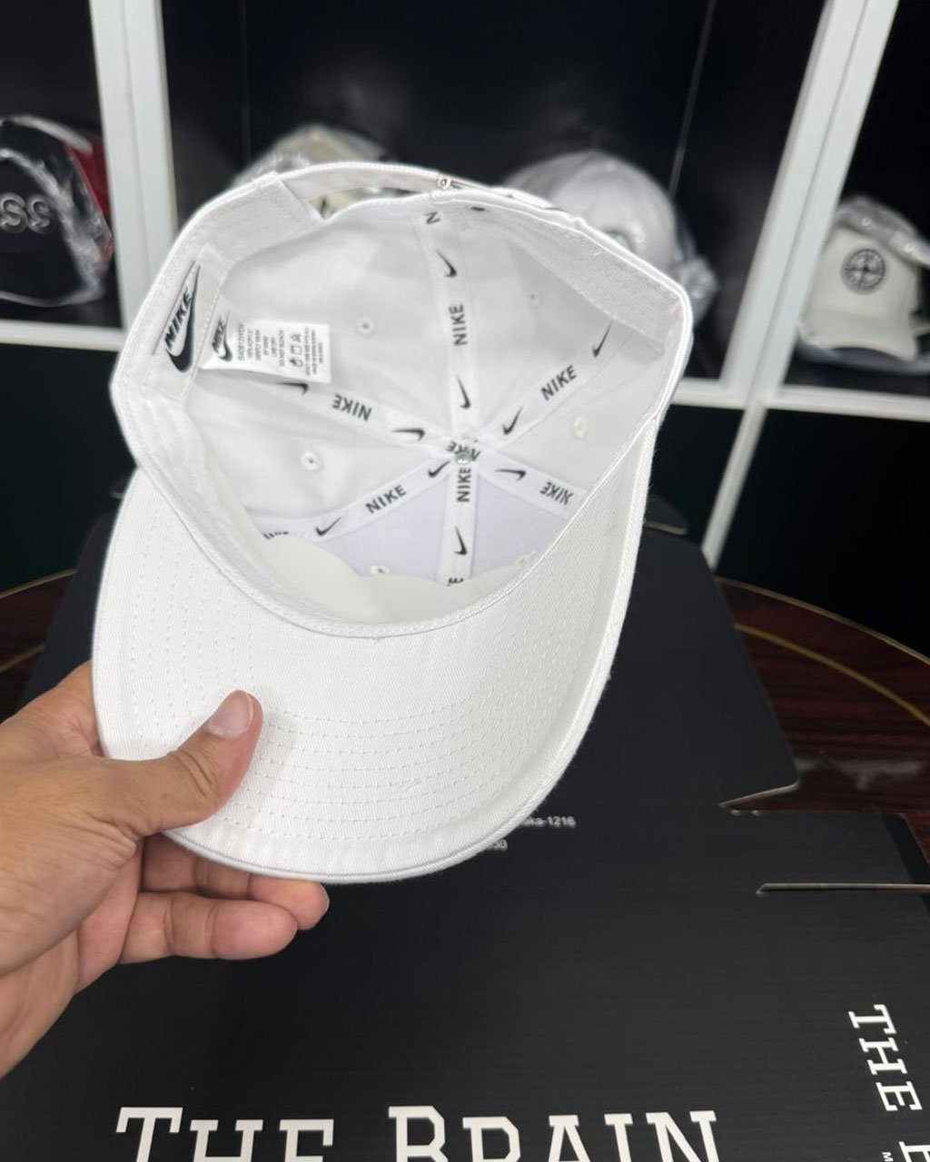 Nike White Logo Written view 3