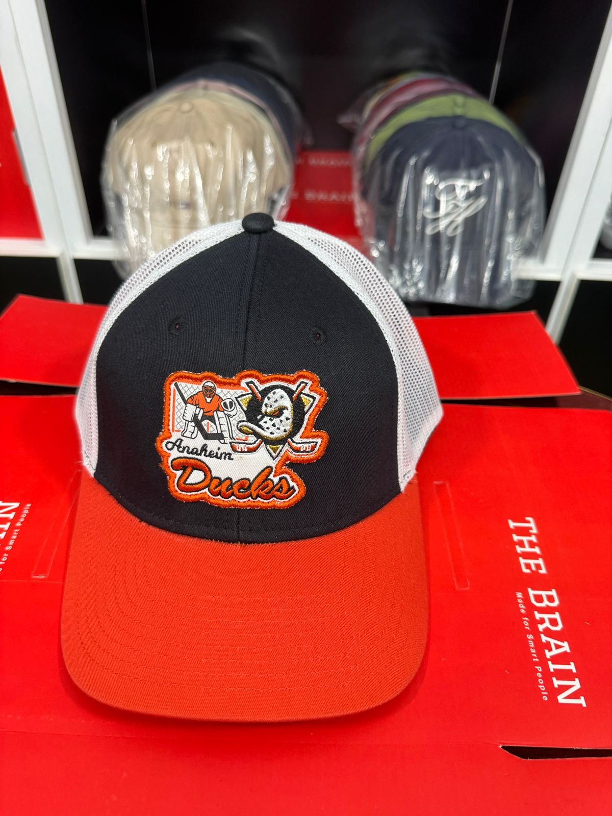 Zephyr Anaheim Ducks Trucker Snapback Cap view 2