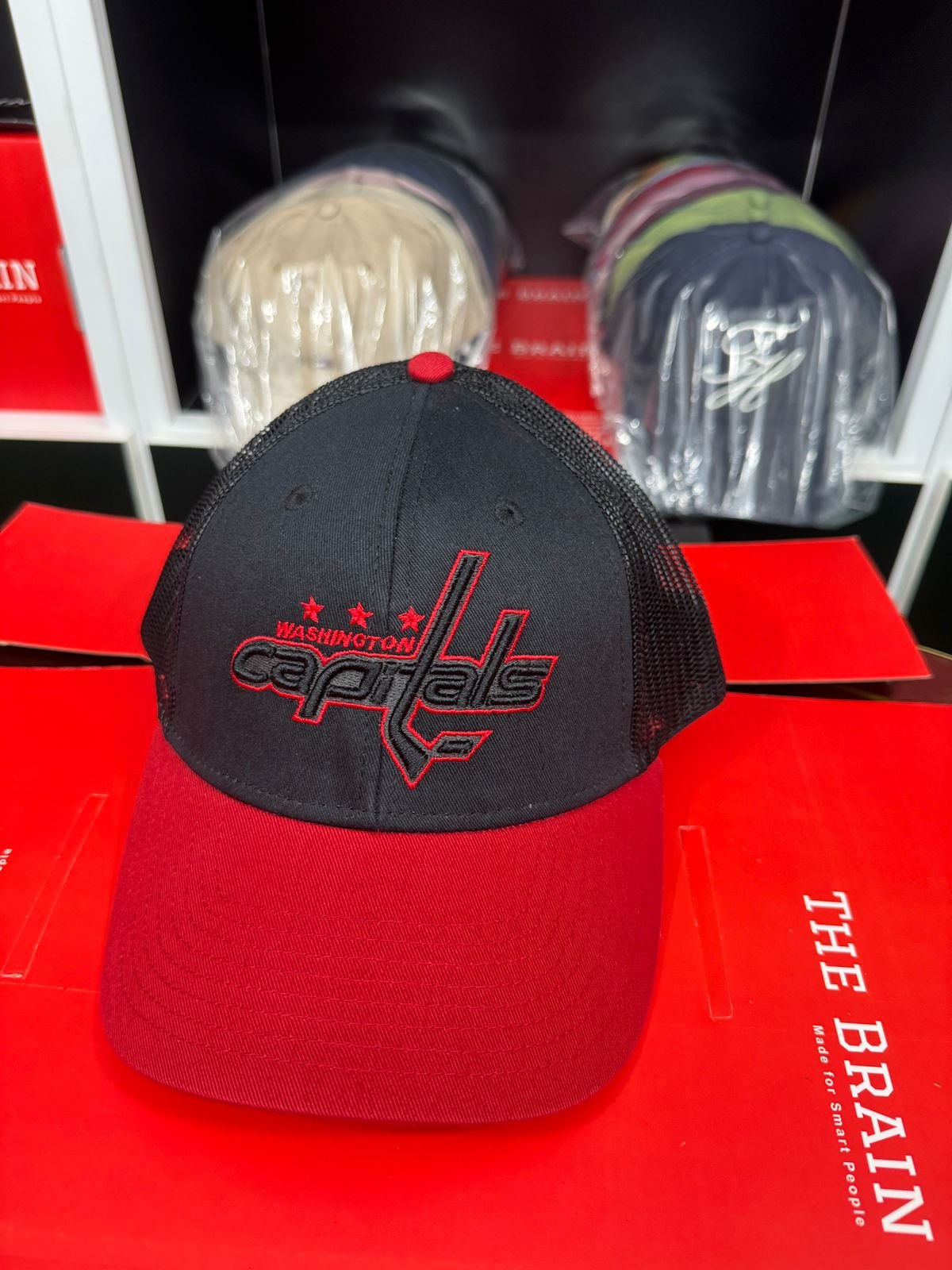 Washington Capitals Mesh Trucker Snapback Cap view 3