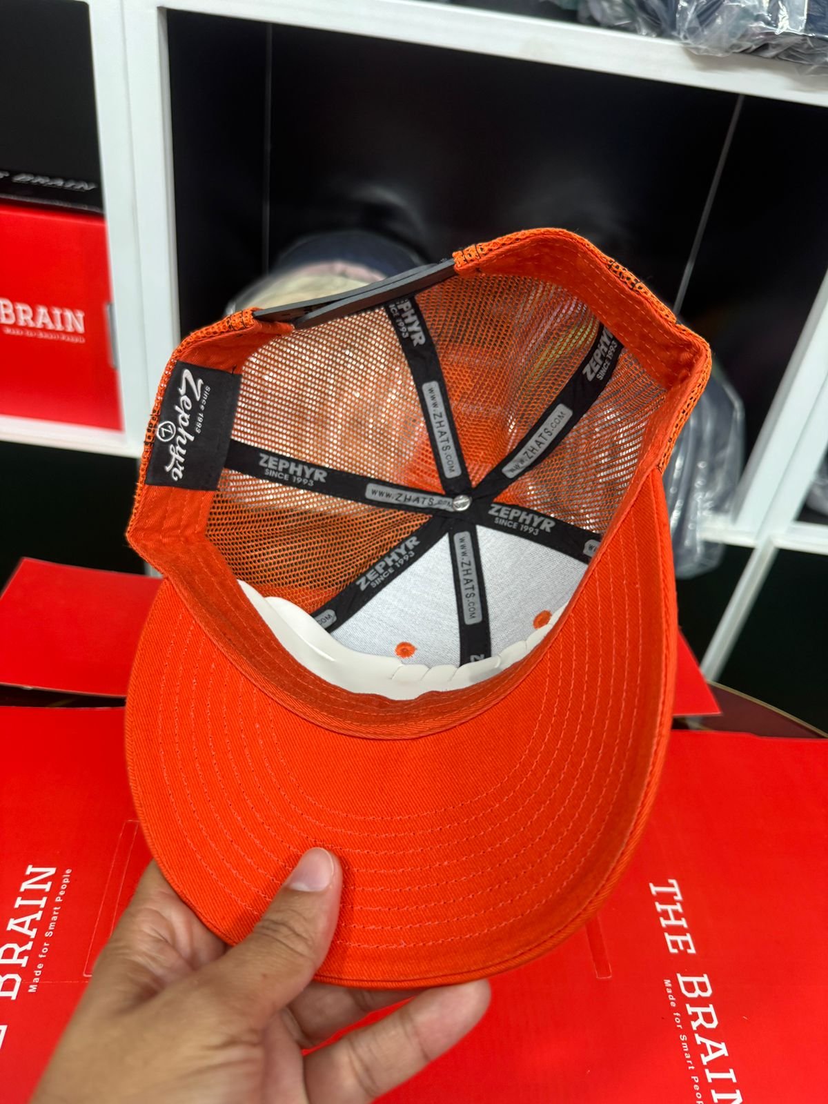Anaheim Ducks Mesh Back Trucker Cap (Snapback) view 2