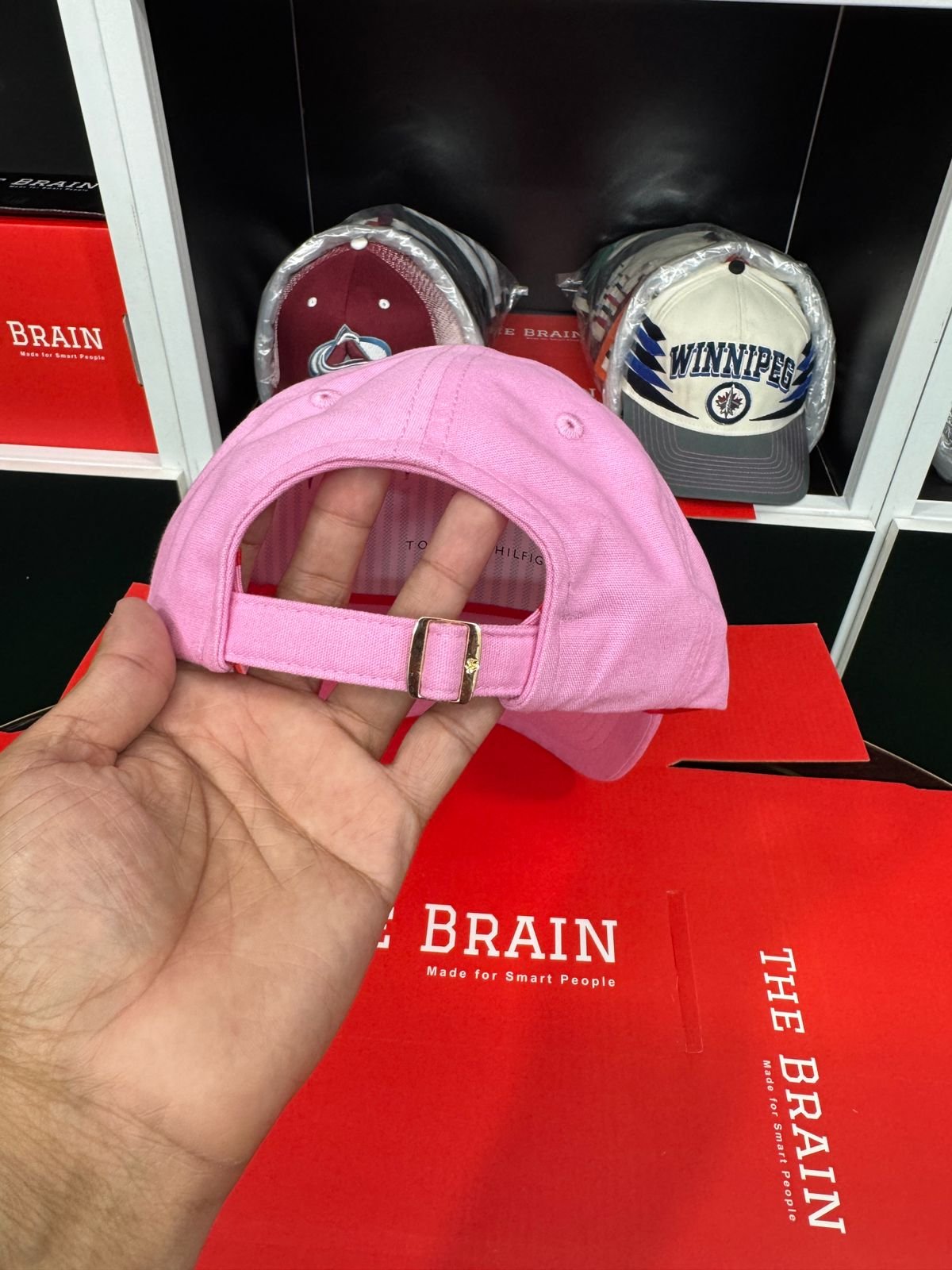 Tommy Hilfiger TH Embroidered Adjustable Baseball Cap pink view 4
