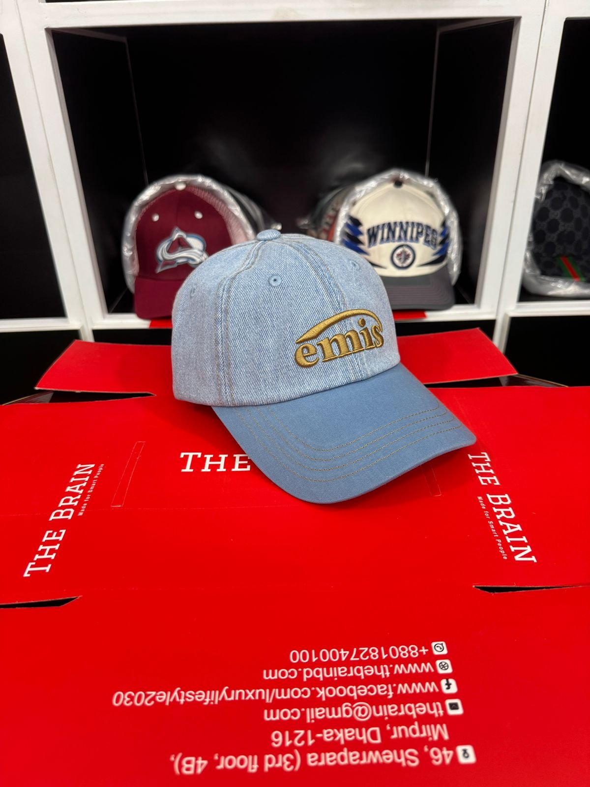 EMIS Denim Logo Cap (Adjustable Strap) view 3