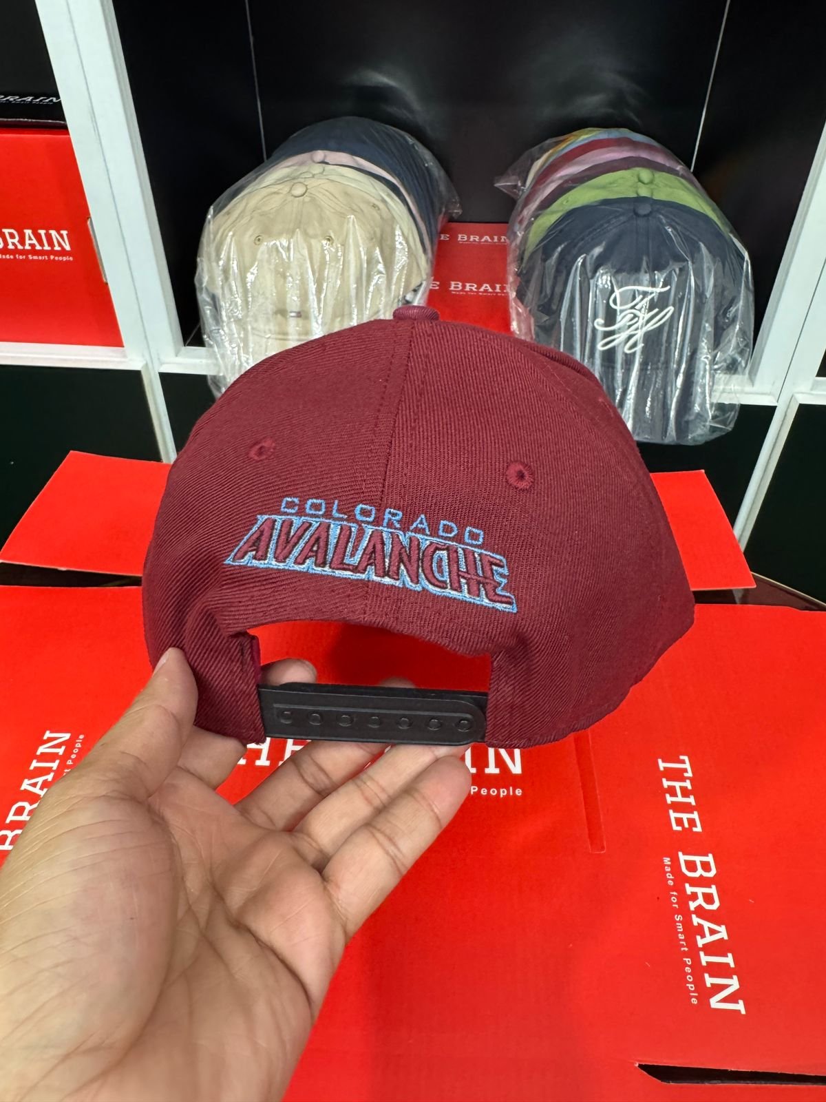 Zephyr Colorado Avalanche Embroidered Snapback Cap view 4