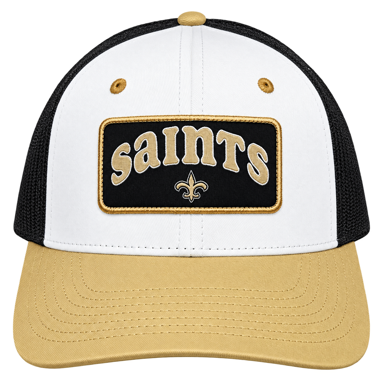 NFL New Orleans Mesh Trucker Baseball Cap view 3
