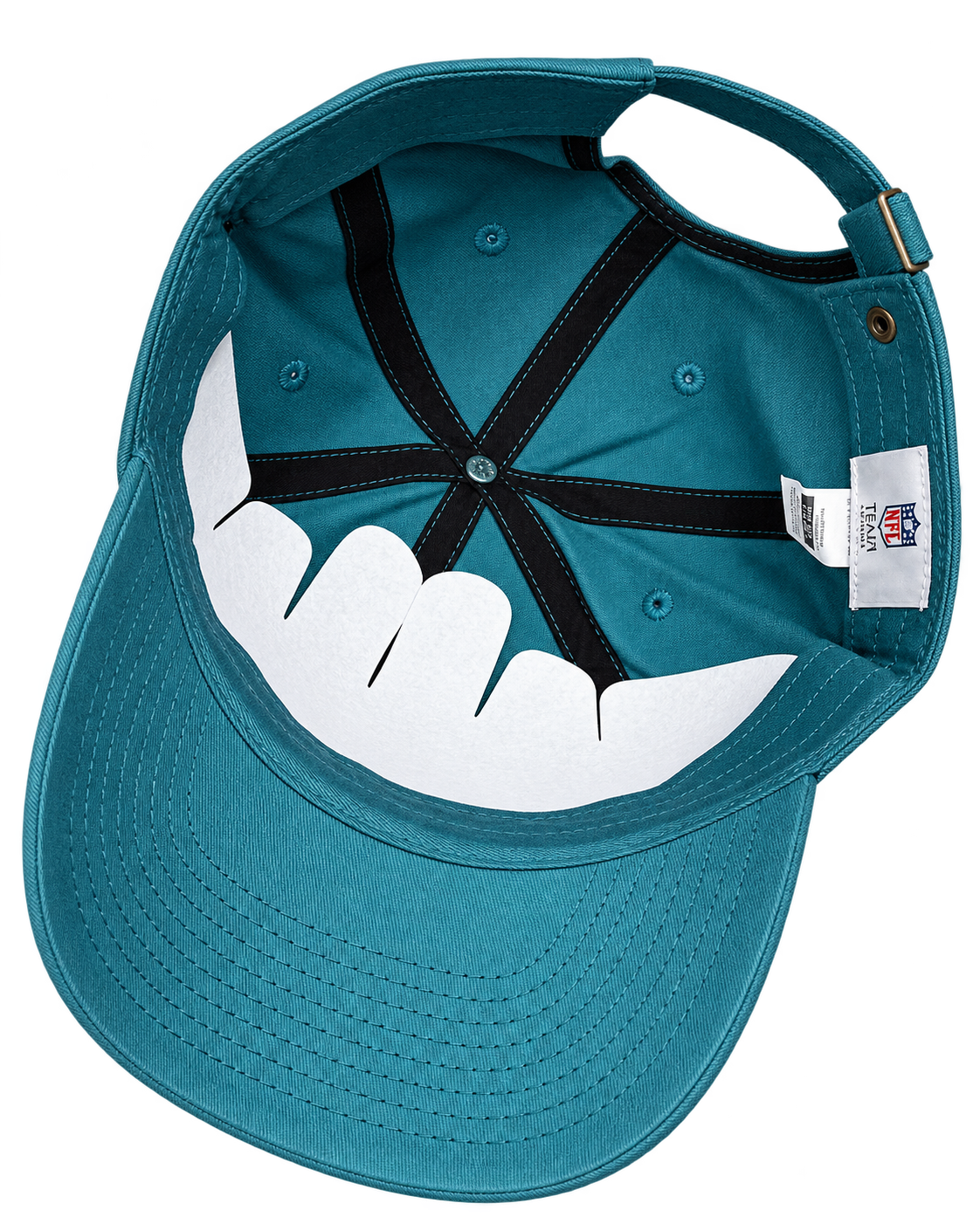NFL Jacksonville Jaguars Teal Blue Tonal Embroidered Baseball Cap – Premium Monochrome Sports Streetwear view 4