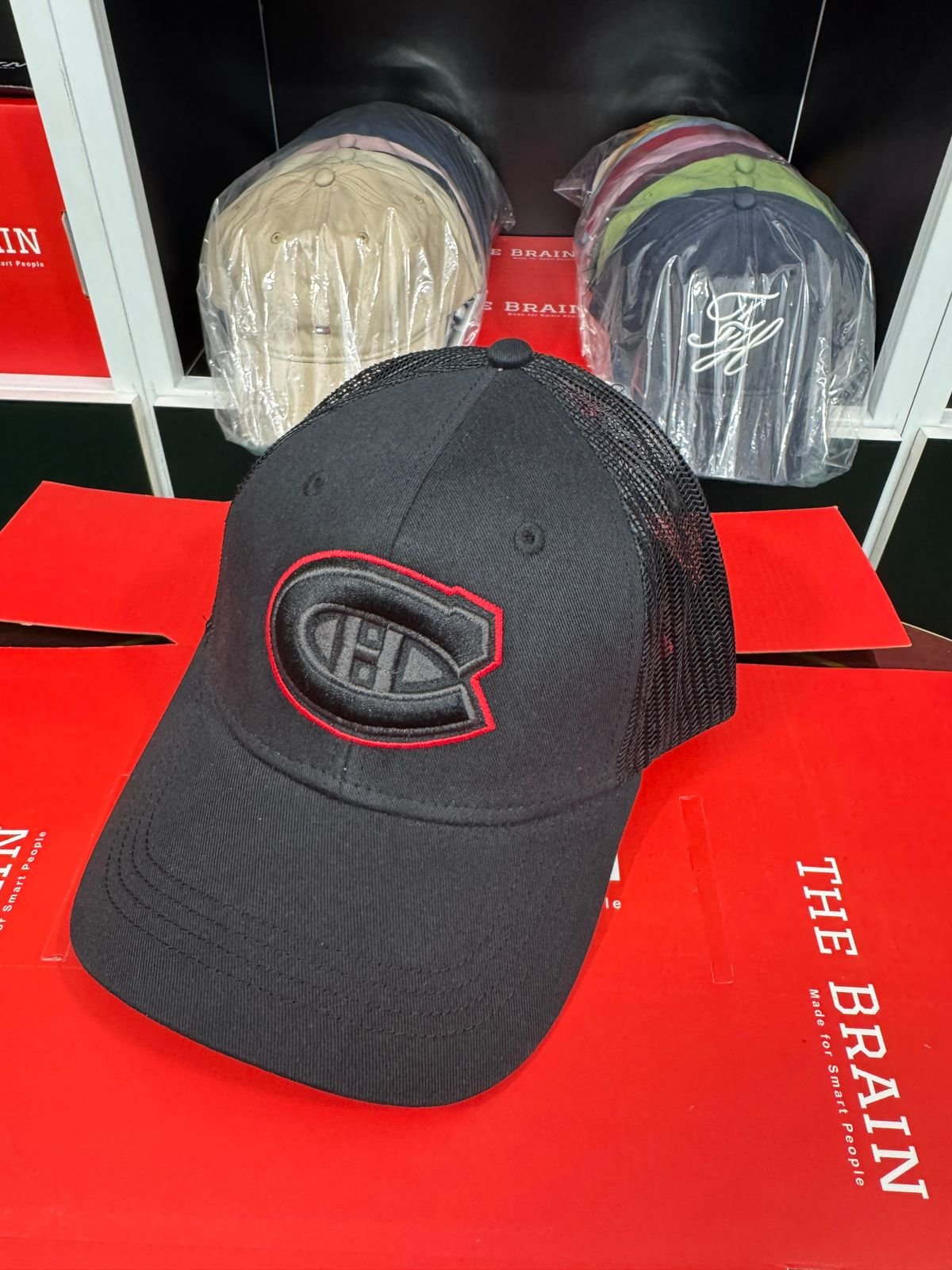 Montreal Canadiens Mesh Trucker Snapback Cap view 2