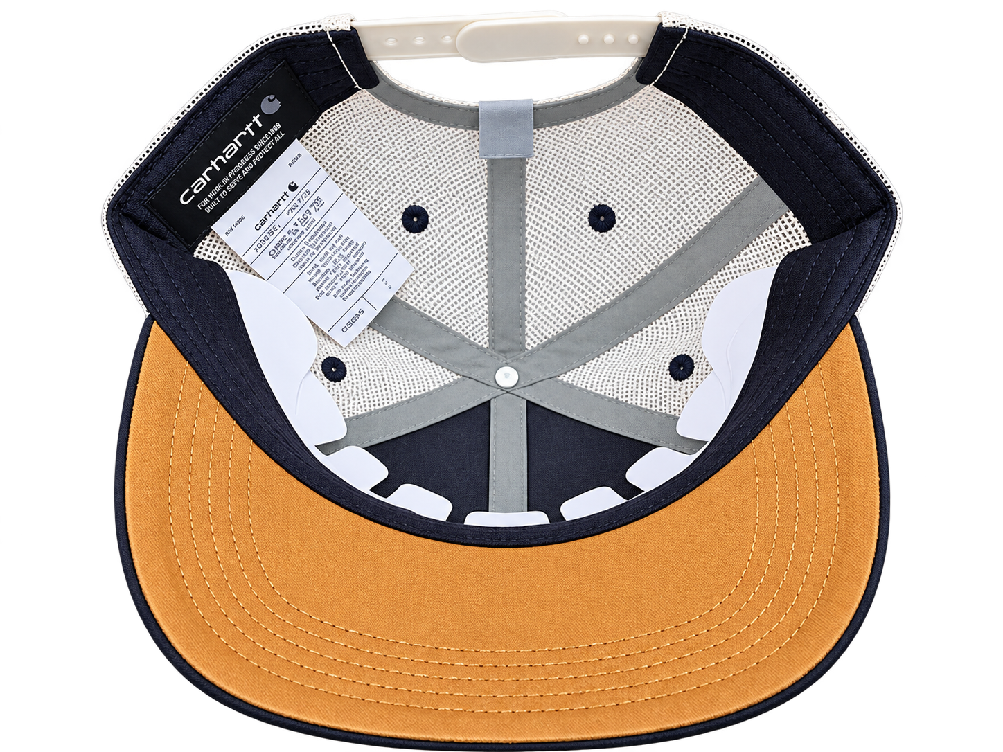 Carhartt Ford Genuine Parts & Service Trucker Cap – Navy Blue & Cream view 4