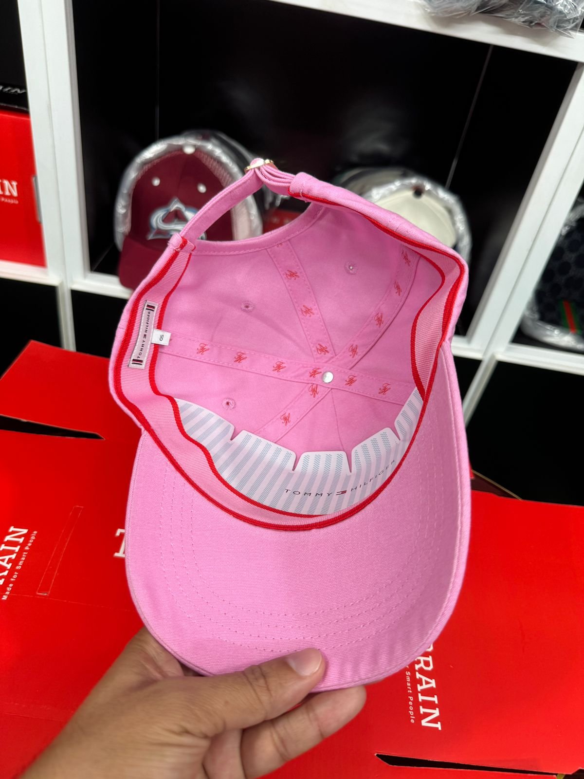 Tommy Hilfiger TH Embroidered Adjustable Baseball Cap pink view 2