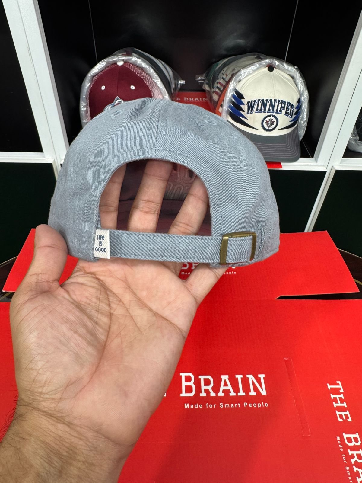Life is Good Embroidered Logo Adjustable Baseball Cap view 2