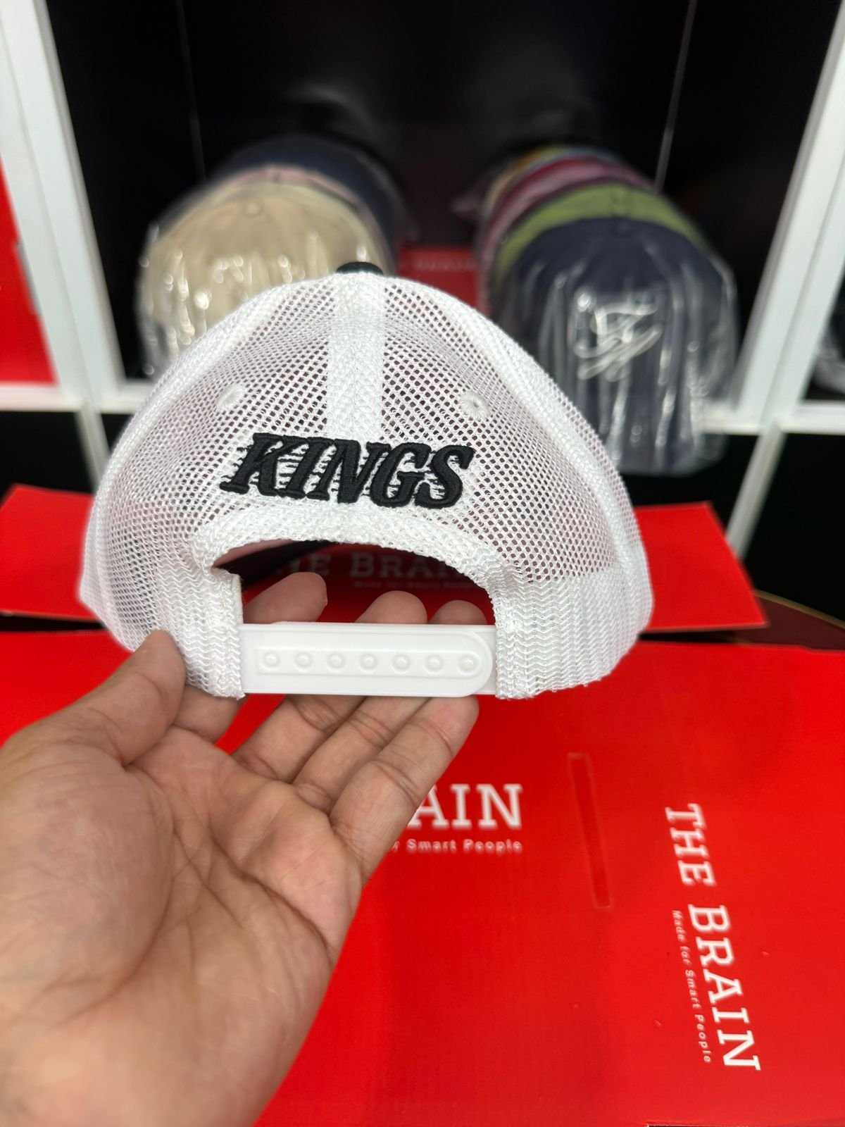 Los Angeles Kings Mesh Trucker Snapback Cap (KINGS Embroidered) view 3