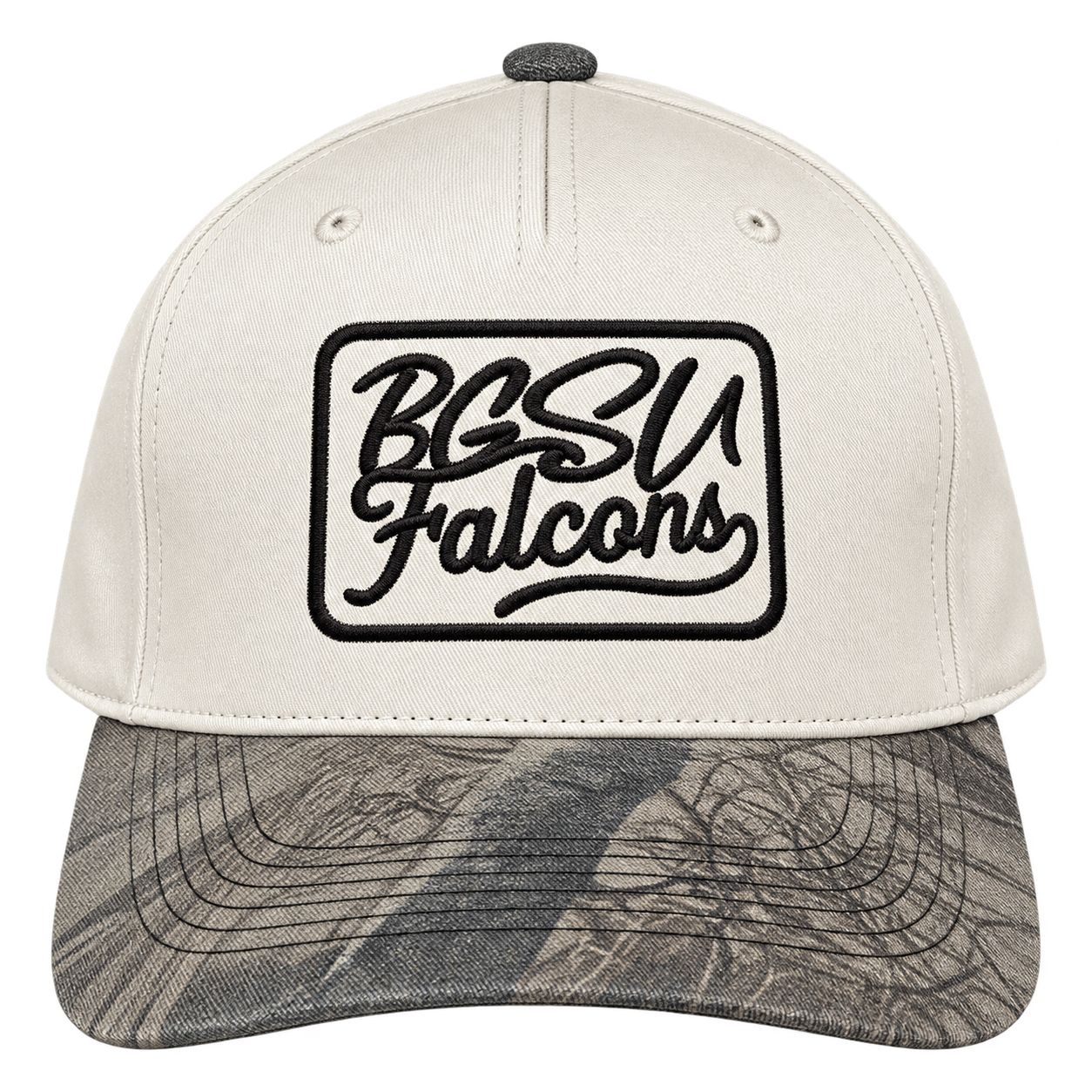 GW BSU Falcons Cream & Grey Camo Embroidered Baseball Cap view 5