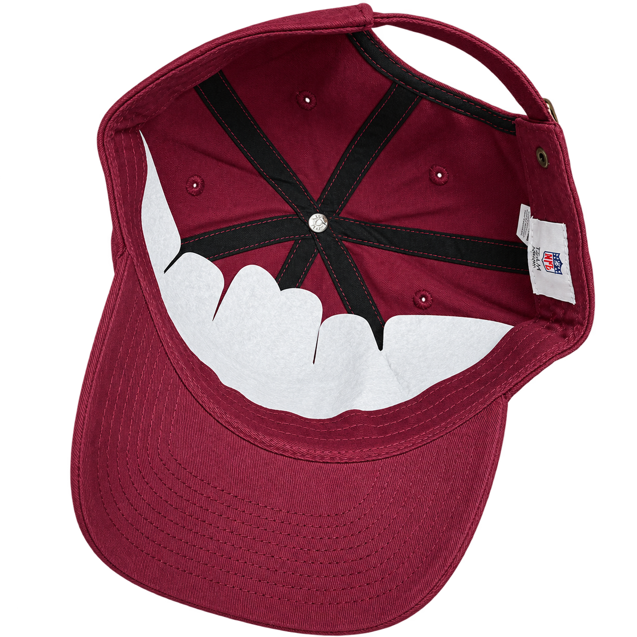 NFL Washington Commanders Burgundy Red W Embroidered Baseball Cap – Classic Sports Streetwear view 4