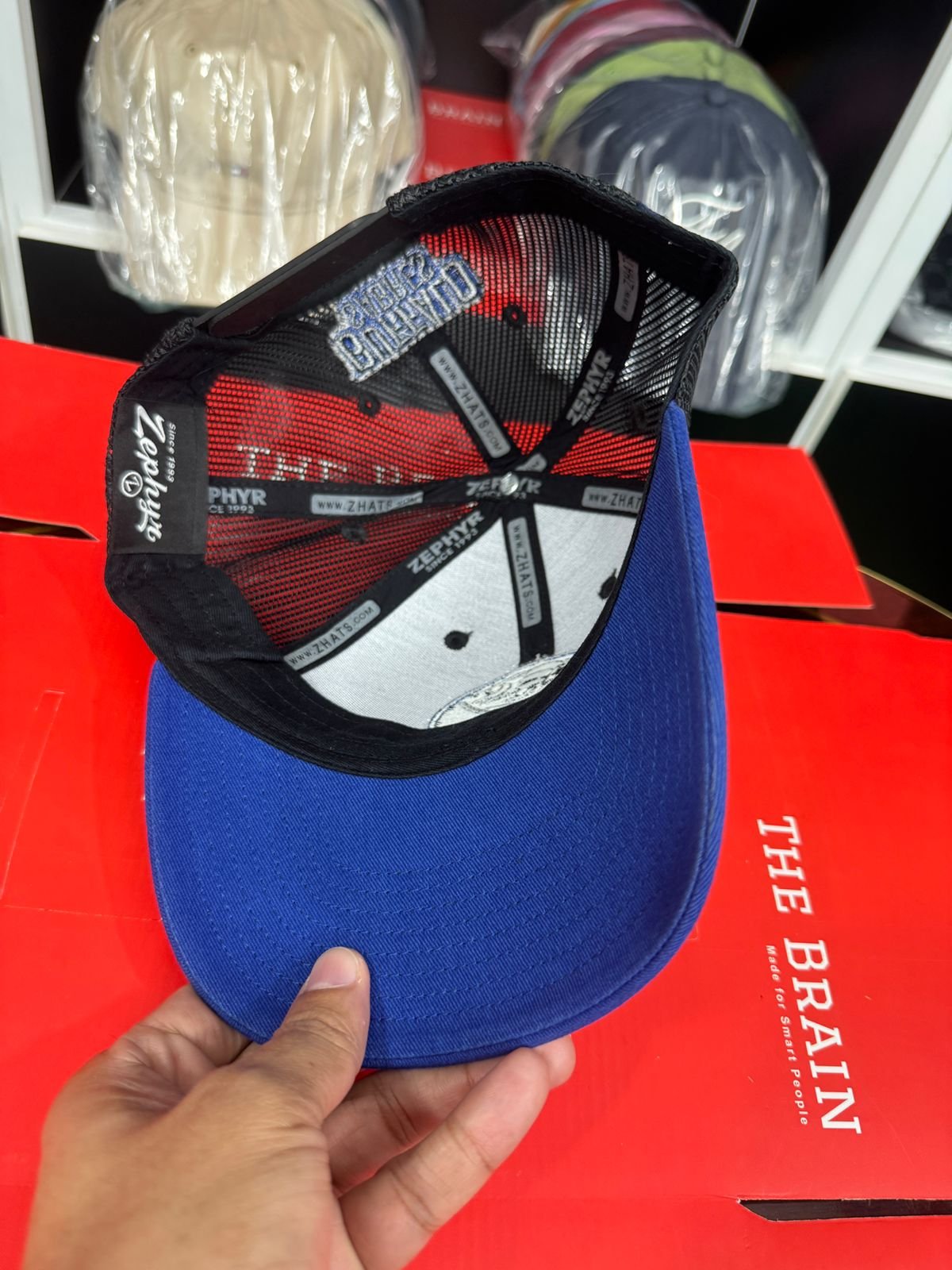 Buffalo Sabres Mesh Back Trucker Snapback Cap view 3