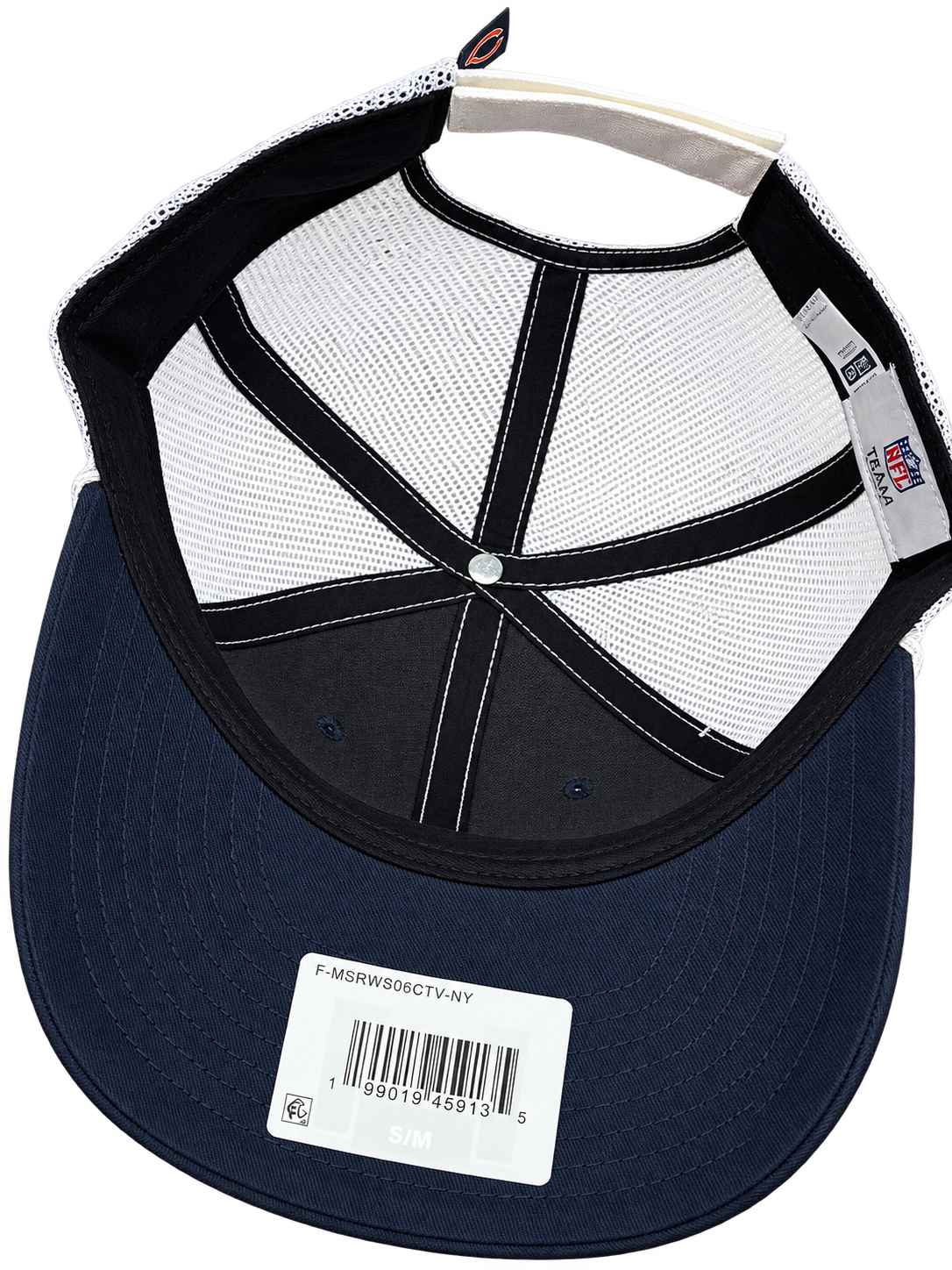 NFL Chicago Bears Mesh Trucker Baseball Cap view 3