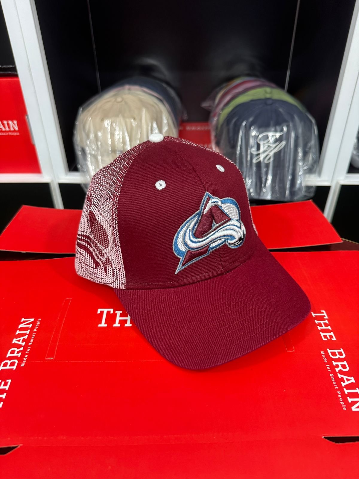 Colorado Avalanche Trucker Snapback Cap (Mesh Back) view 2