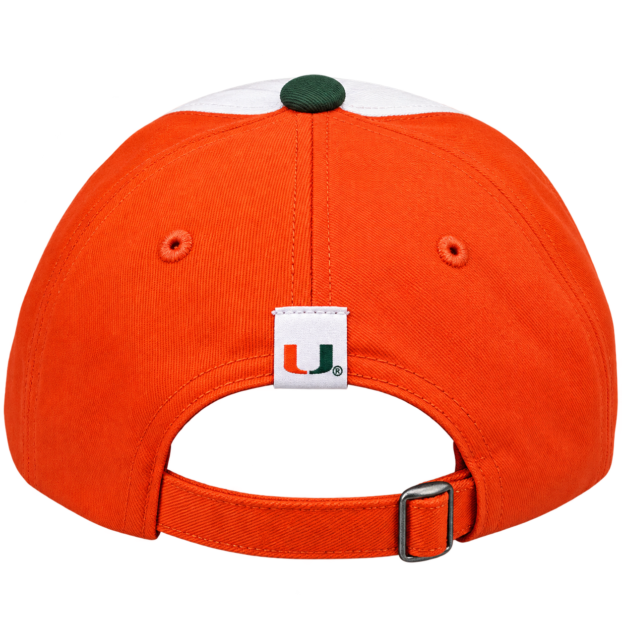 Miami Hurricanes Ibis Mascot Colorblock Baseball Cap view 2