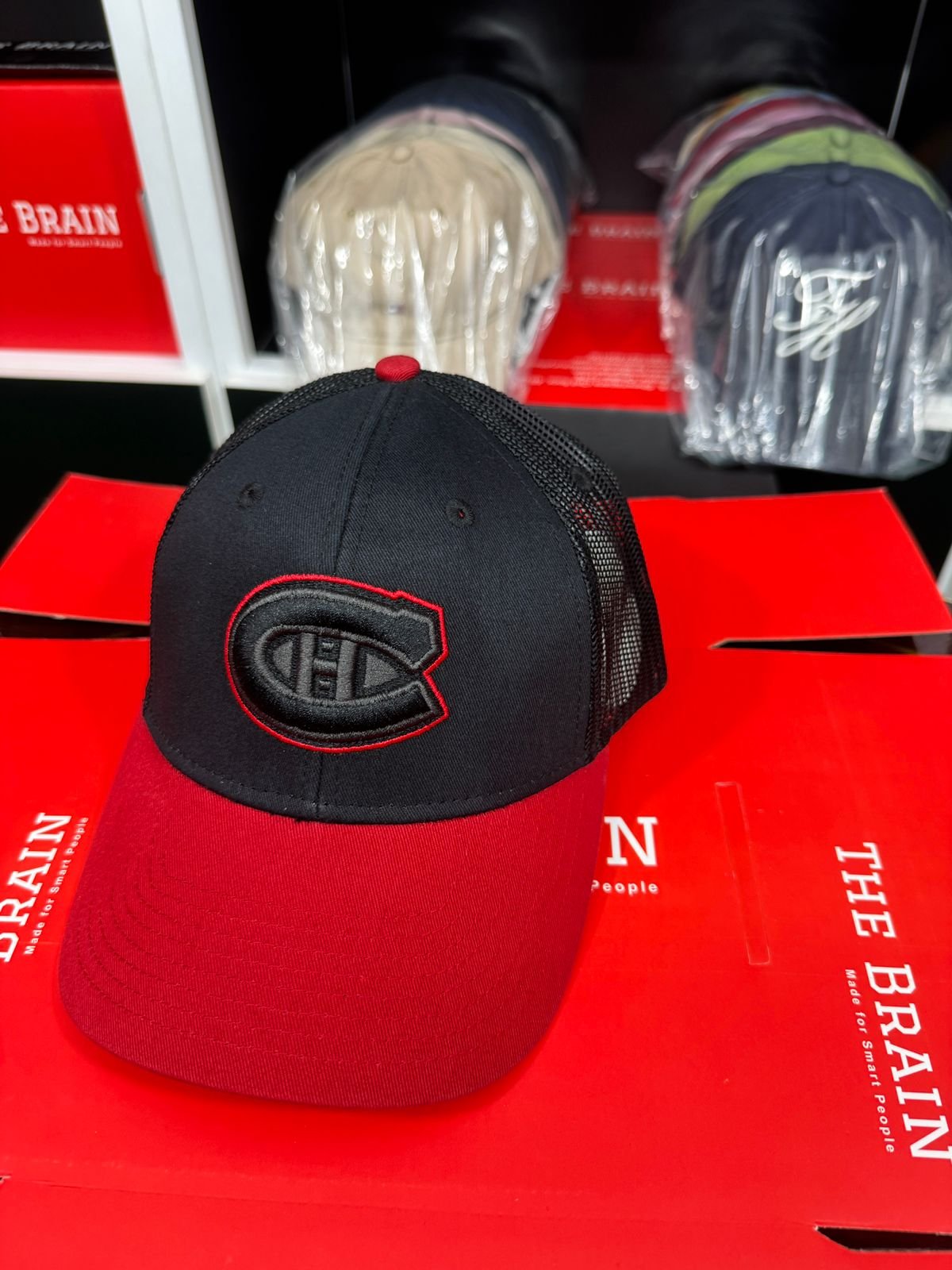 Canadiens Trucker Snapback Cap (Mesh Back) view 2
