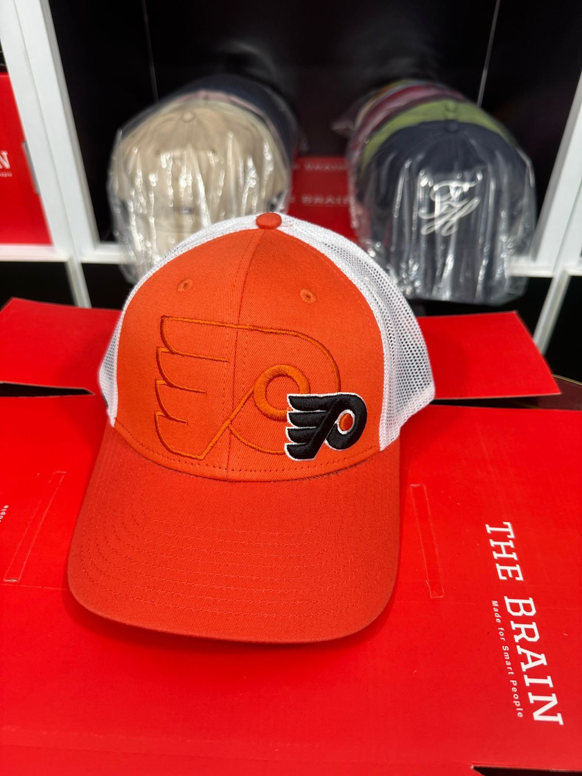 Flyers Logo Trucker Cap (Mesh Snapback) view 3
