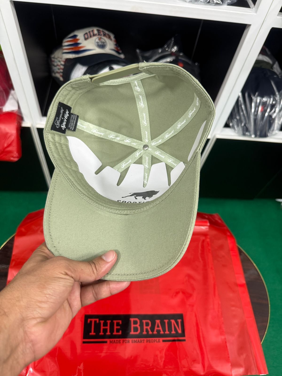 Banff Maple Leaf Embroidered Cap (Olive) view 2