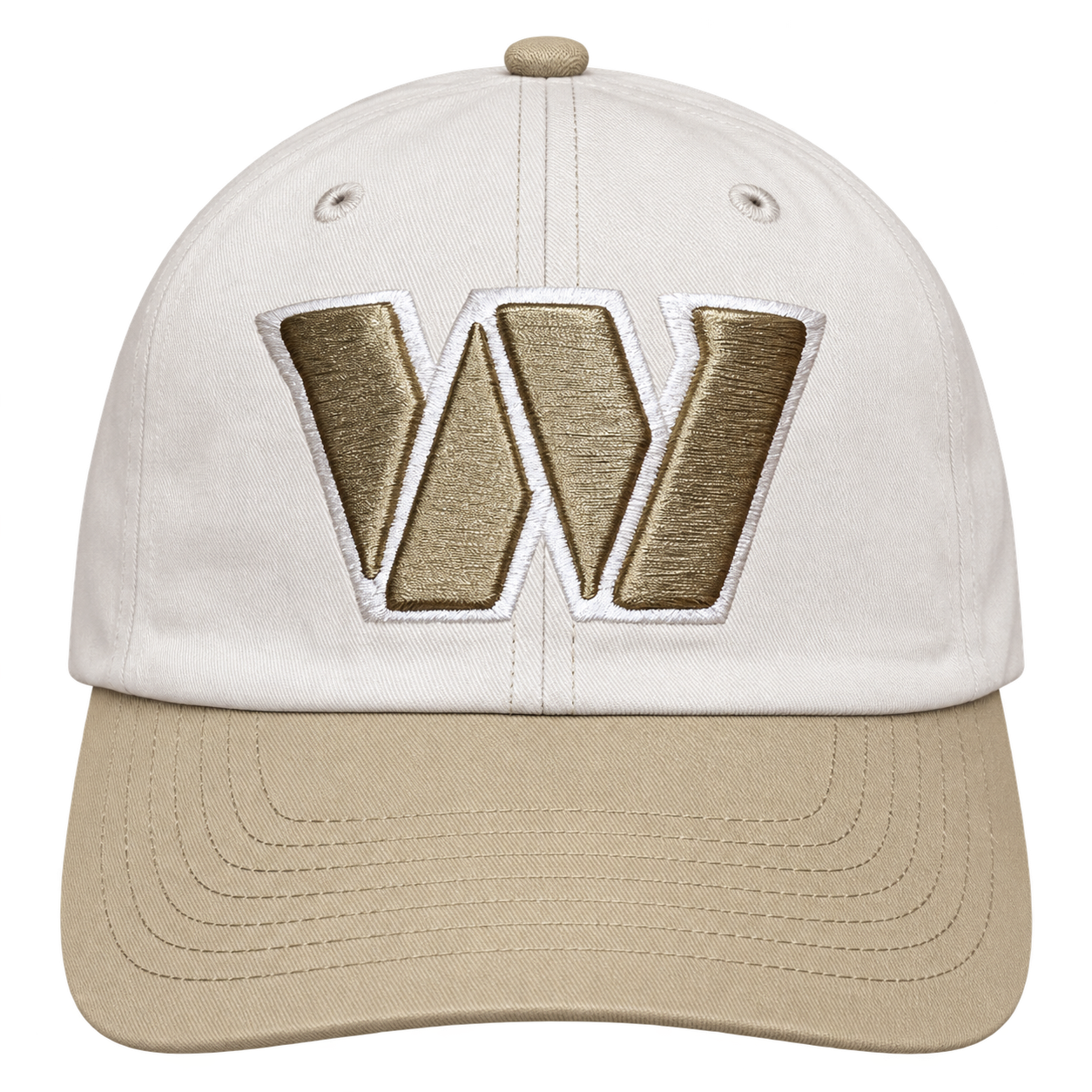 NFL Washington Commanders-Inspired  Gold W Logo Embroidered Baseball Cap view 5