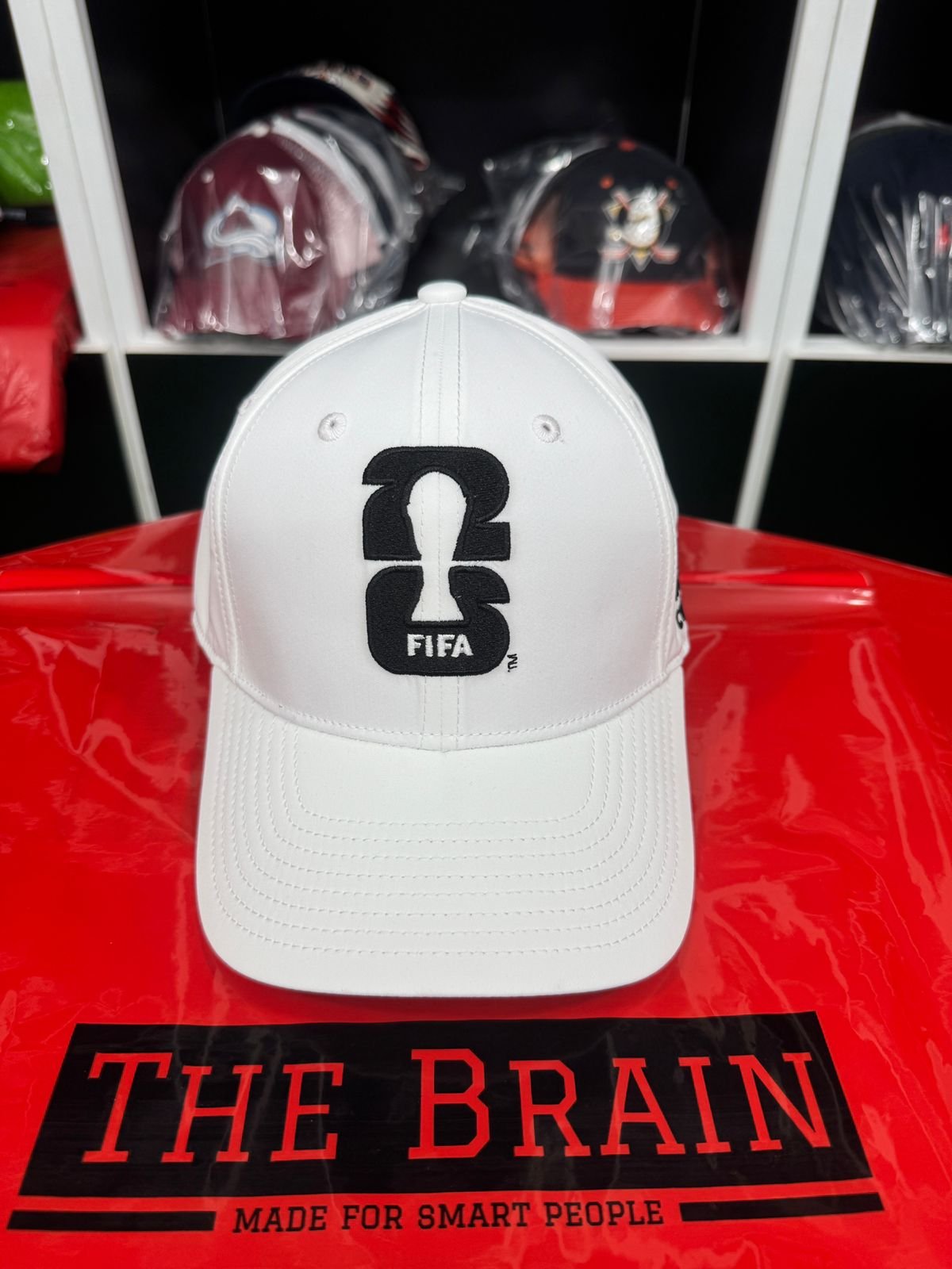 FIFA Trophy Logo Baseball Cap (White) view 4