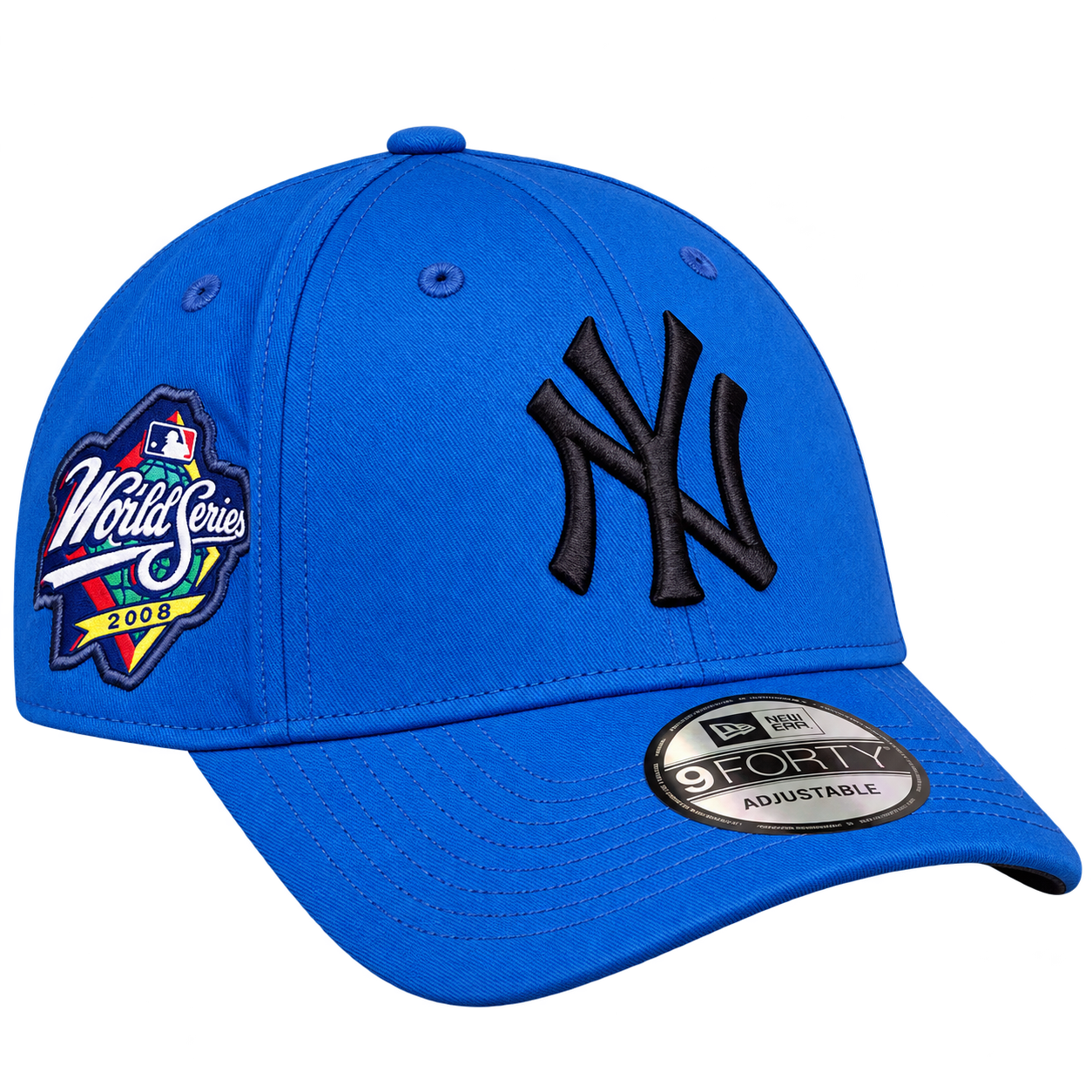 New Era 9FORTY NY Yankees World Series 2008 Royal Blue Cap view 4