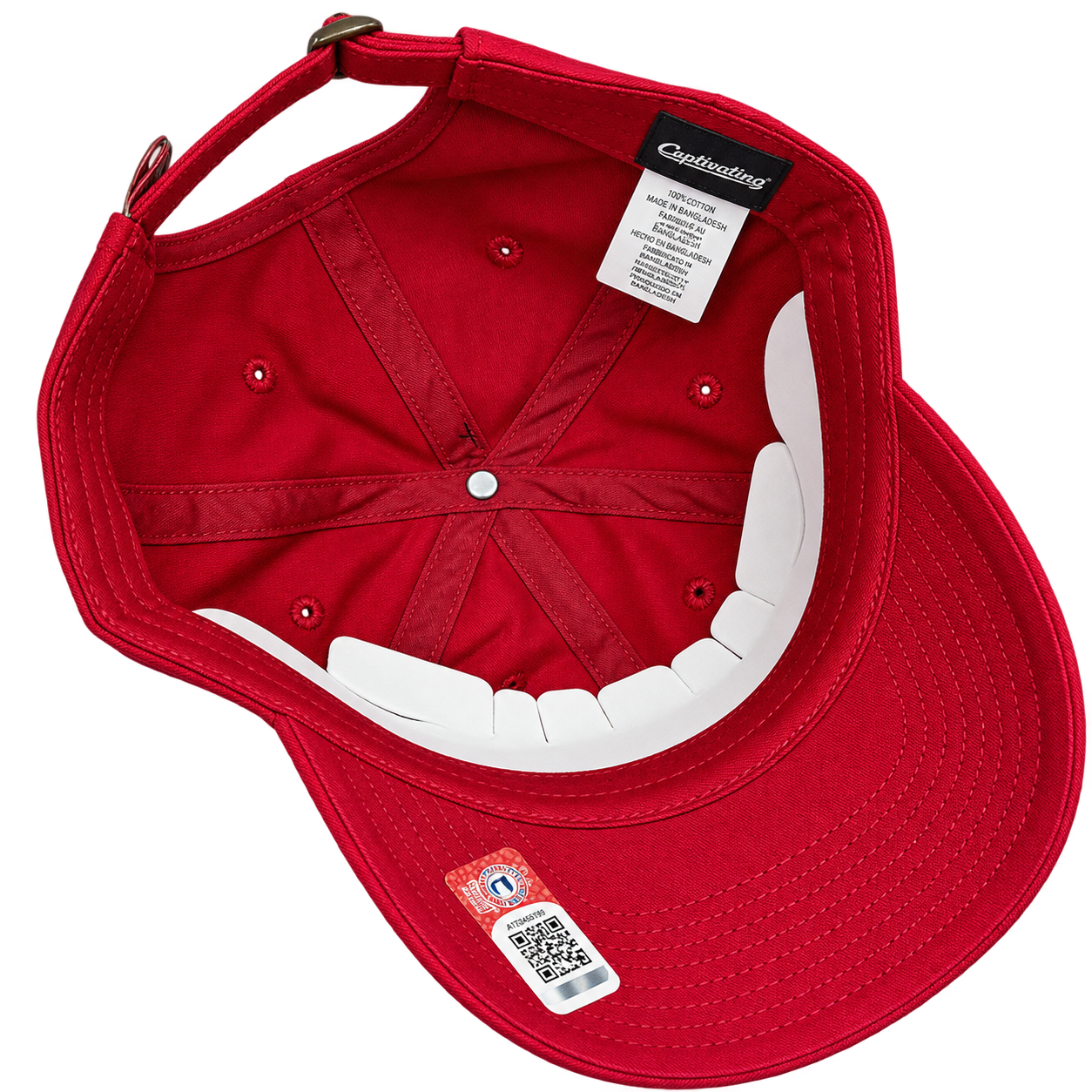 Premium Cotton Adjustable Baseball Cap – Curved Brim view 4