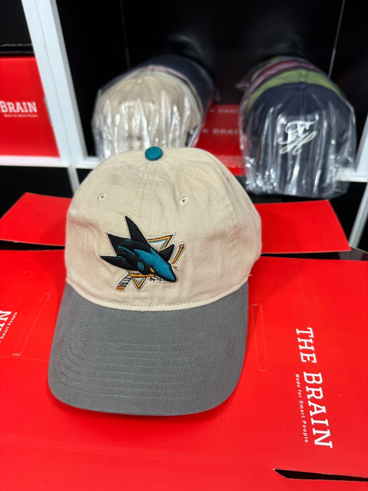 Zephyr San Jose Sharks Embroidered Logo Adjustable Cap (Strapback Dad Hat) view 2