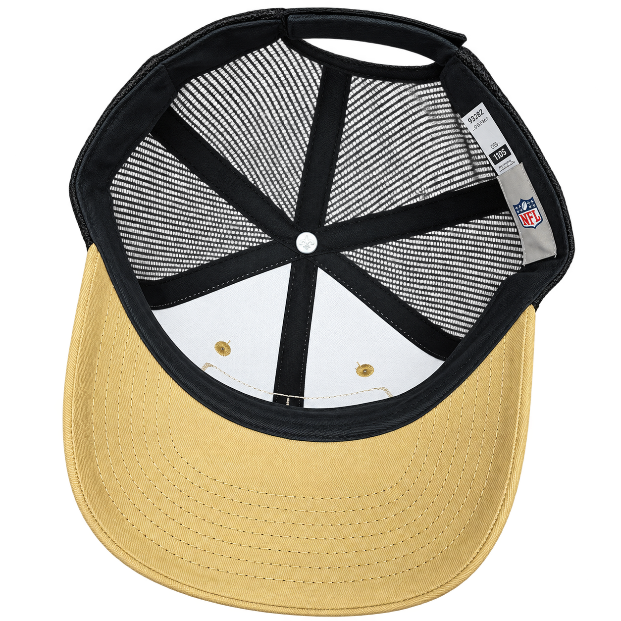 NFL New Orleans Mesh Trucker Baseball Cap view 4