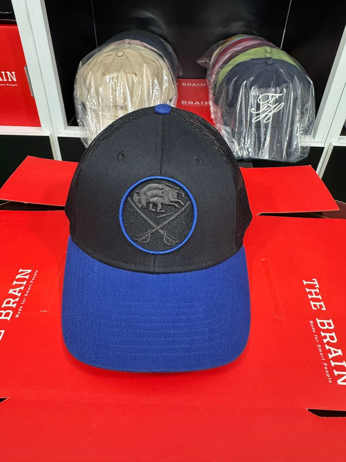 Buffalo Sabres Mesh Back Trucker Snapback Cap view 2