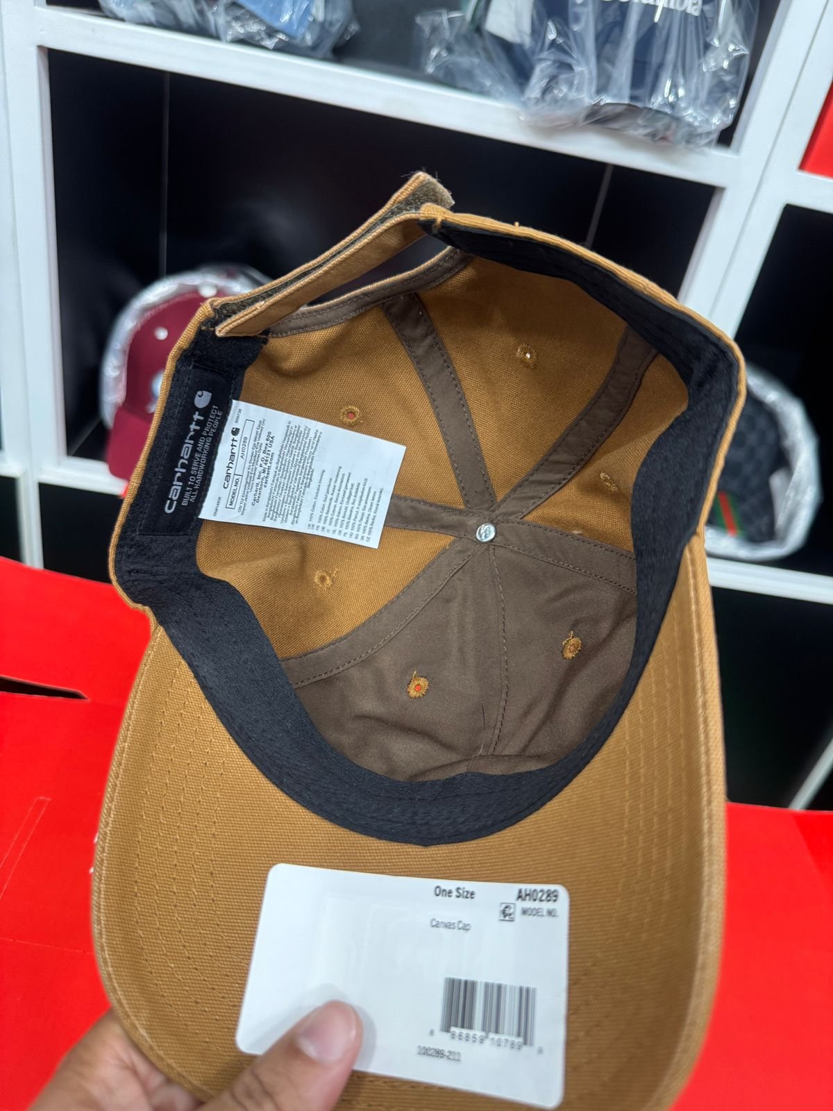 Carhartt Canvas Cap with Logo Patch (Adjustable Strap) view 3