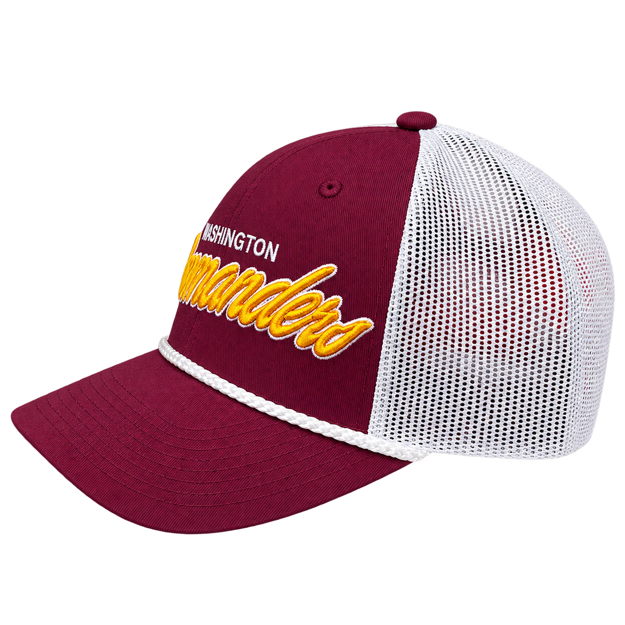 NFL Washington Commanders Burgundy Mesh Trucker Baseball Hat view 2