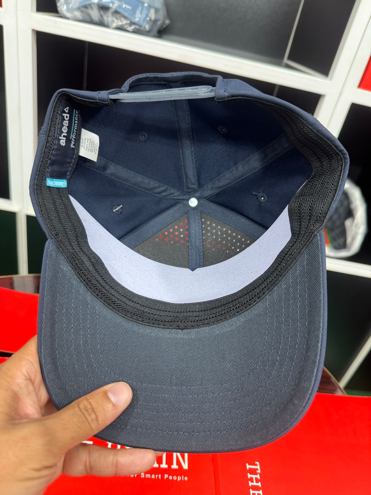 Ahead Classic Fit Performance Perforated Snapback Cap view 3