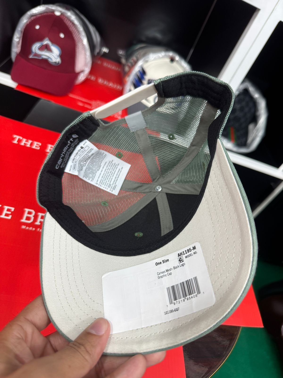 Carhartt Canvas Mesh-Back Logo Graphic Cap (Snapback) view 2