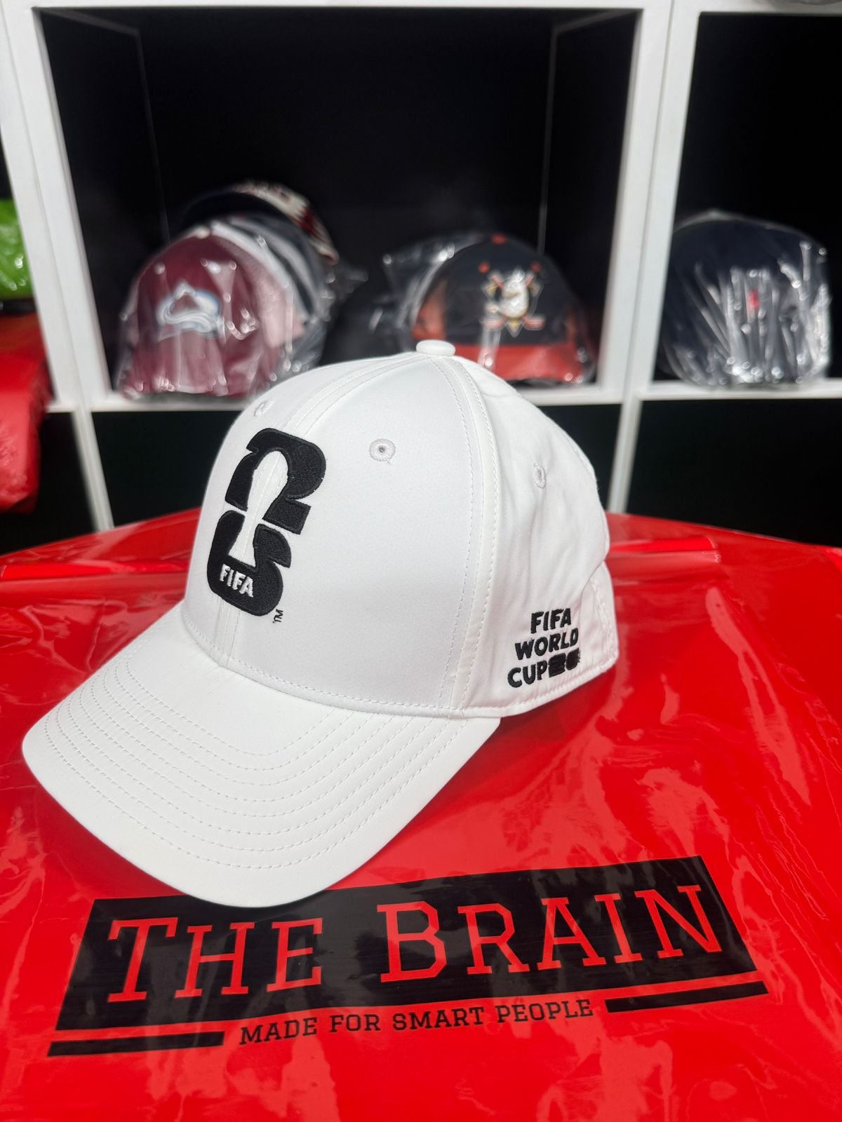FIFA Trophy Logo Baseball Cap (White) view 2