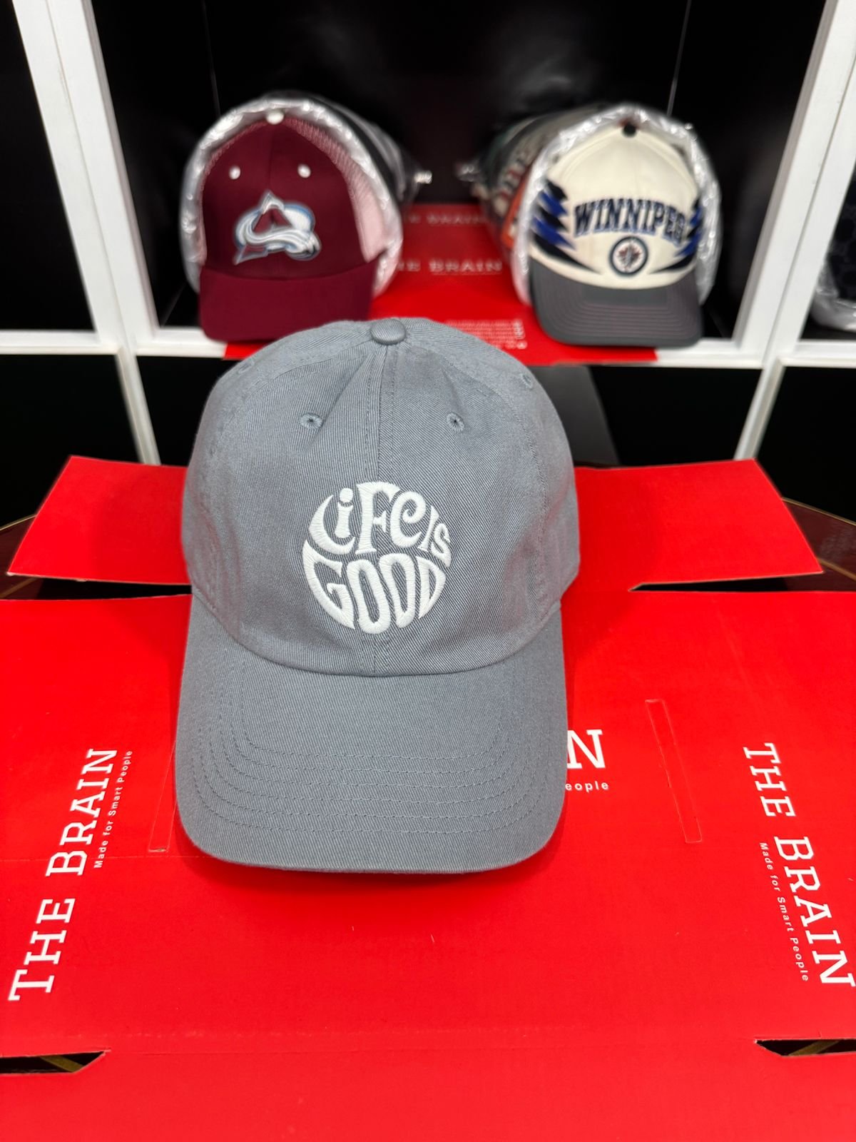 Life is Good Embroidered Logo Adjustable Baseball Cap view 3