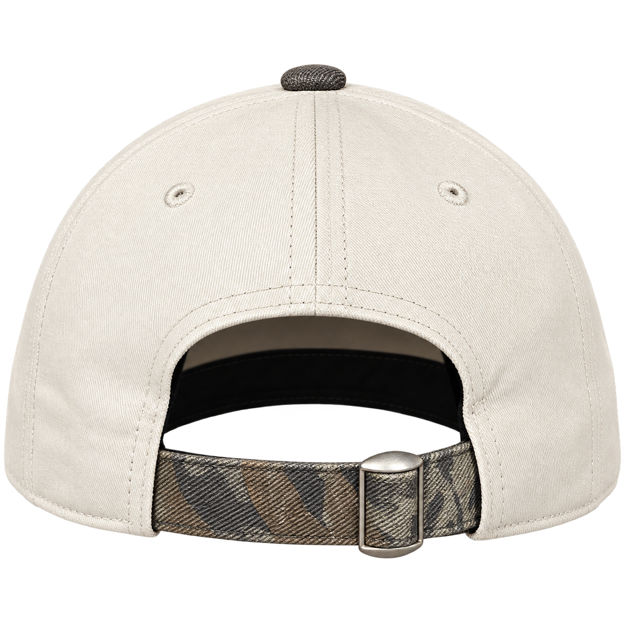 GW BSU Falcons Cream & Grey Camo Embroidered Baseball Cap view 3