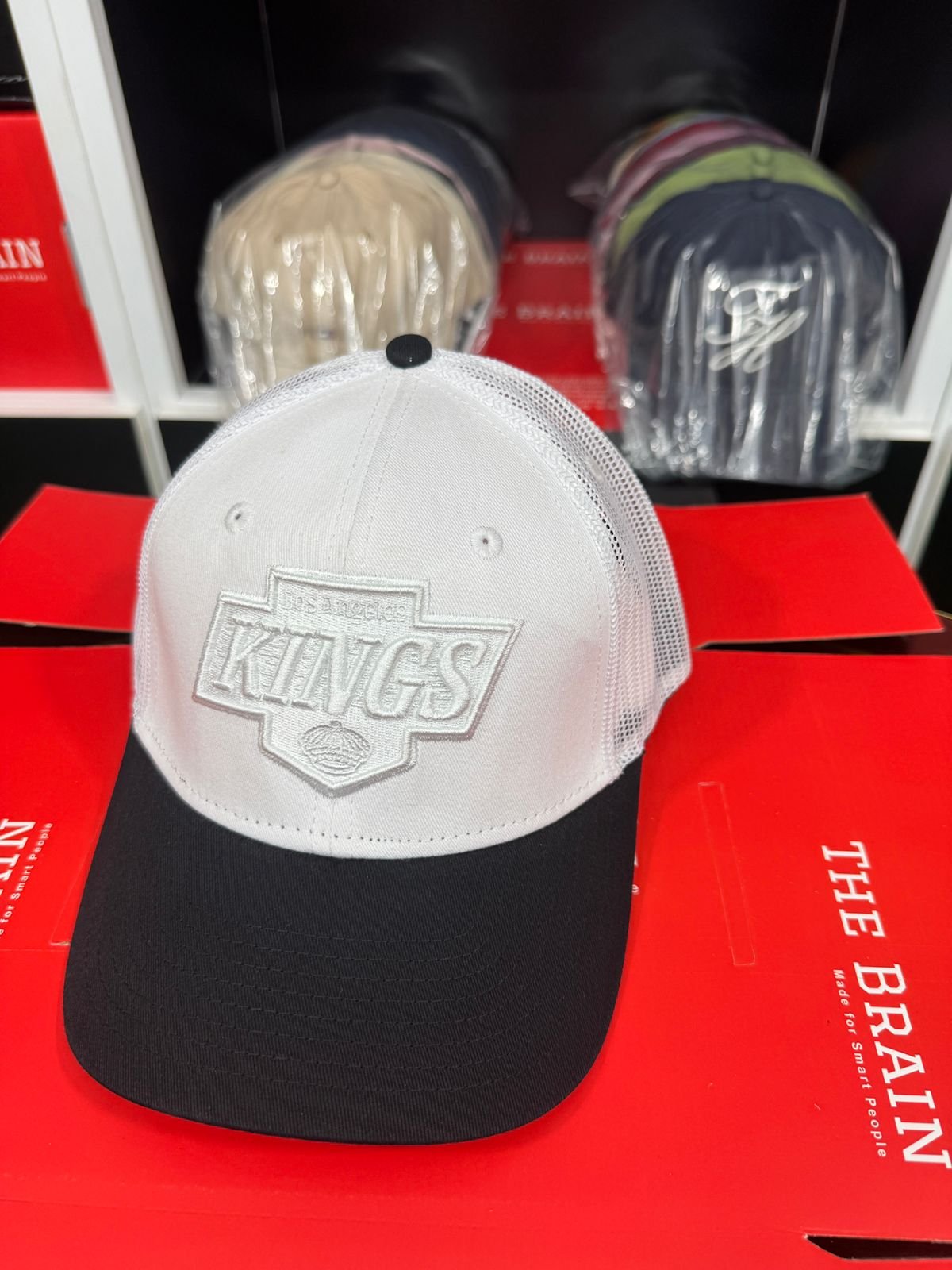 Los Angeles Kings Mesh Trucker Cap (Adjustable Snapback) view 2