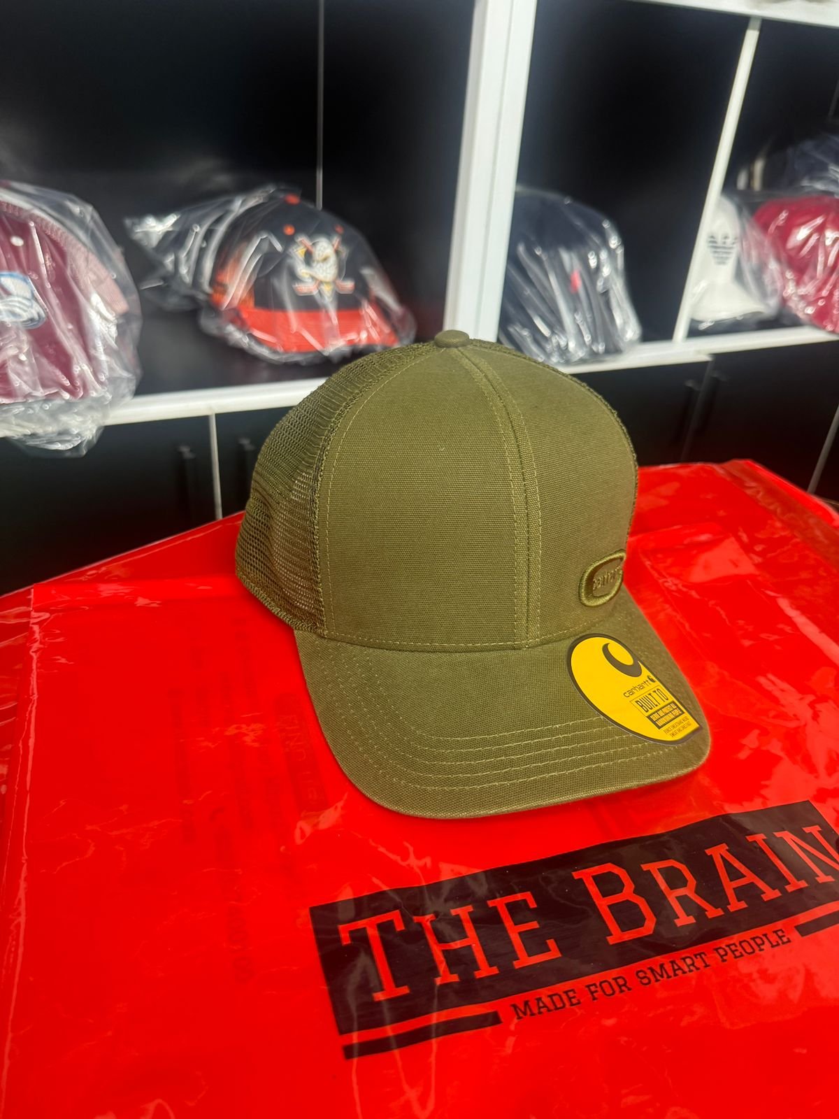 Carhartt Olive Mesh Back Trucker Cap view 5