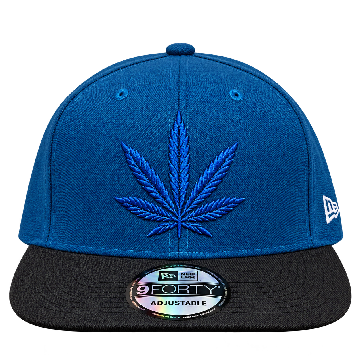 New Era 9FORTY Blue Leaf Embroidered Adjustable Cap view 4