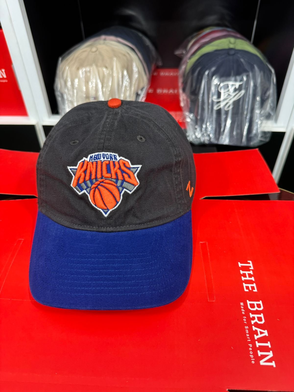 New York Knicks Embroidered Strapback Baseball Cap view 3