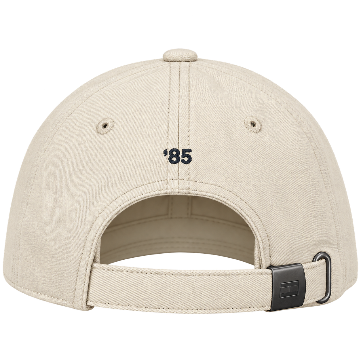 Tommy Hilfiger Off White Classic Flag Logo Baseball Cap view 2