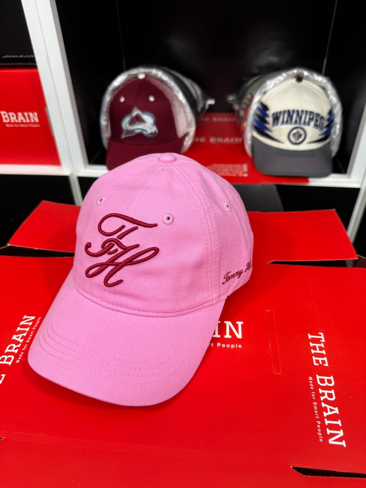 Tommy Hilfiger TH Embroidered Adjustable Baseball Cap pink view 3