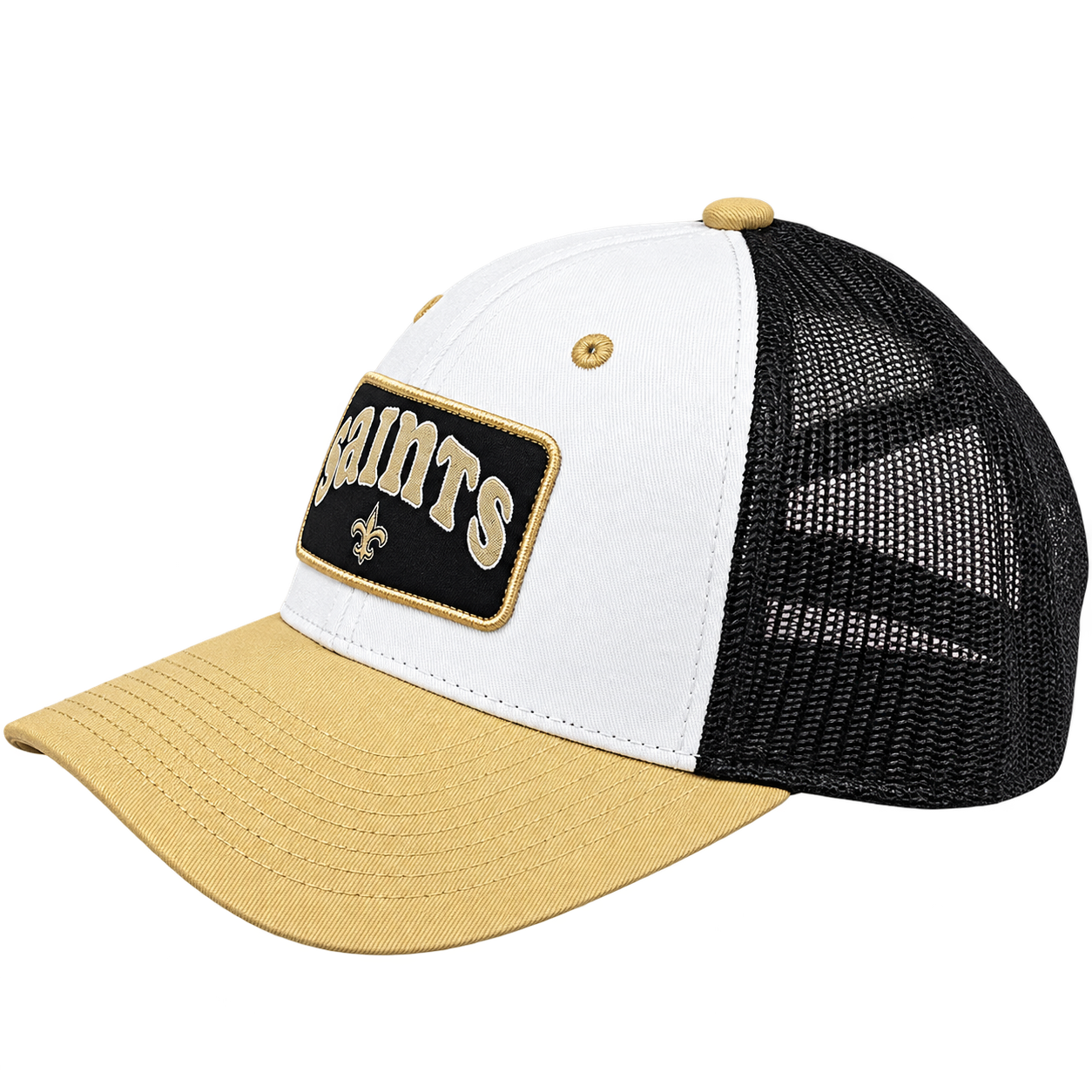 NFL New Orleans Mesh Trucker Baseball Cap view 5