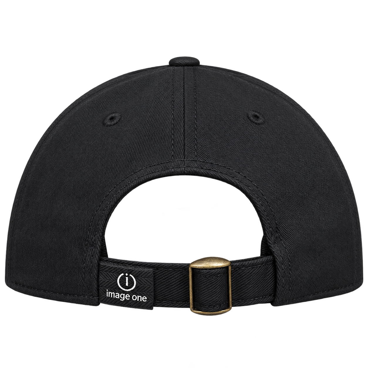 Image One Classic Black Adjustable Cap view 2