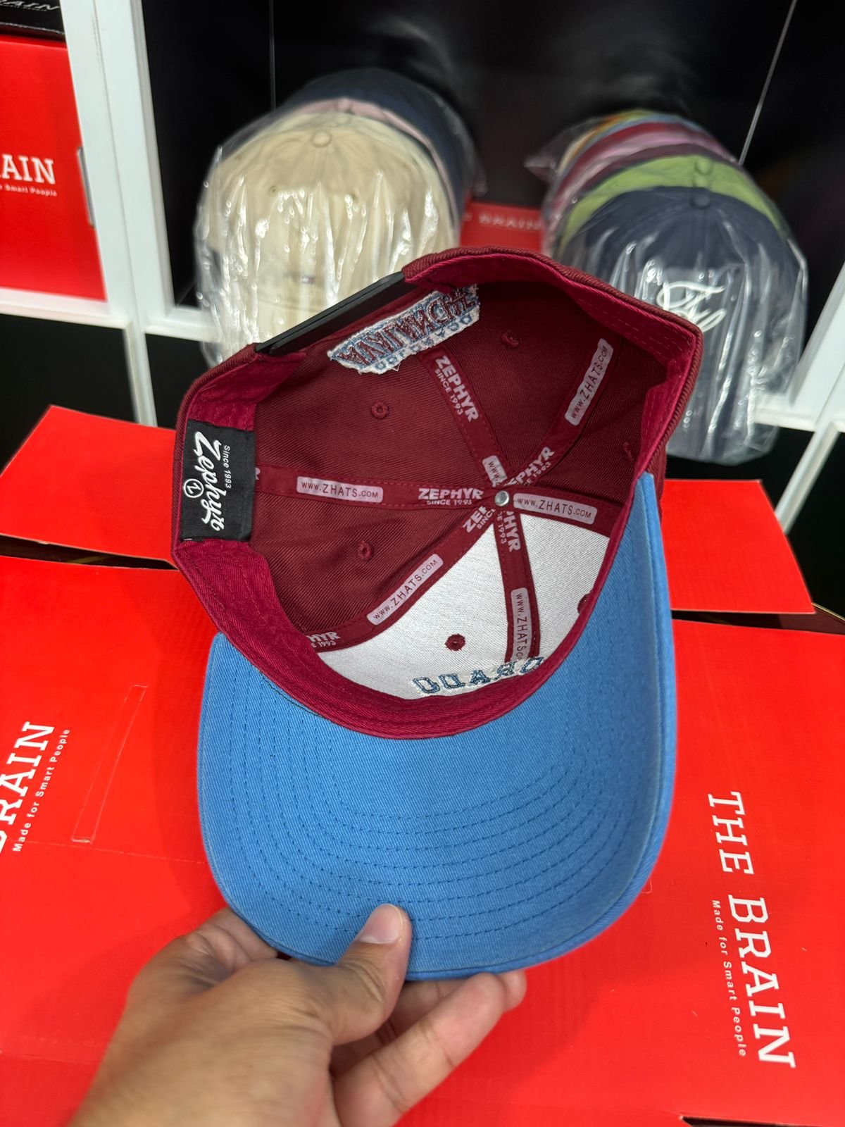 Zephyr Colorado Avalanche Embroidered Snapback Cap view 3