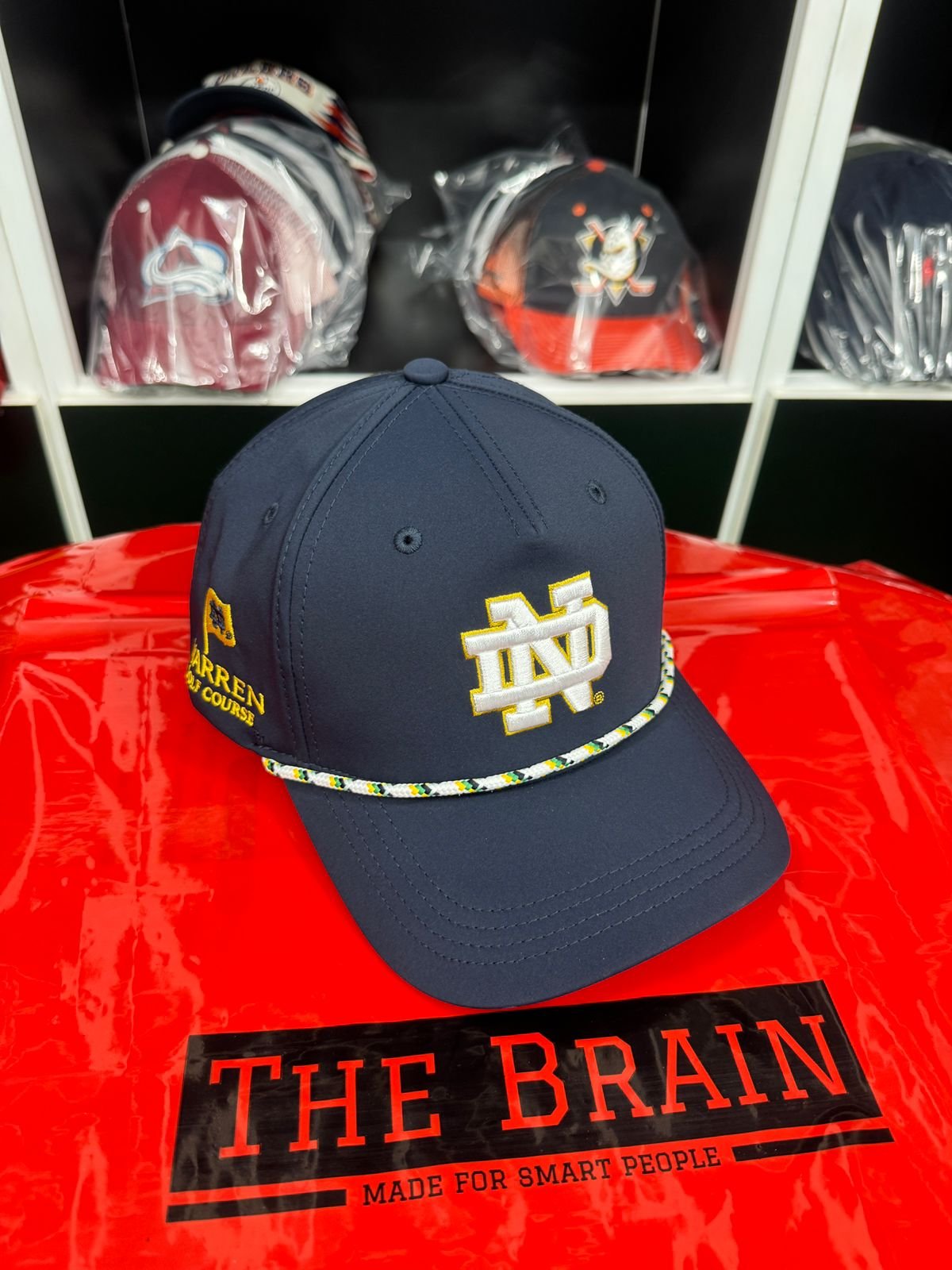 Notre Dame “ND” Rope Trim Baseball Cap (Navy Edition) view 3