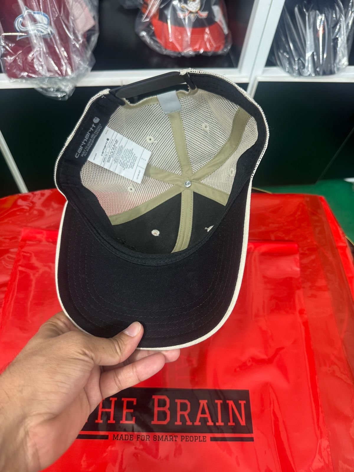 Carhartt Light Grey Mesh Back Trucker Cap view 4